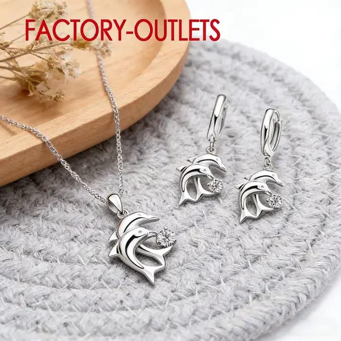 Ensemble de bijoux de mariée en argent Sterling 925