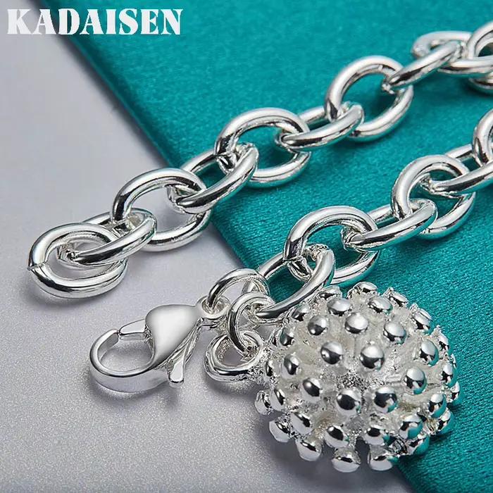 Bracelet en argent sterling 925 avec pendentif corail bijou de charme pour mariage et cérémonies spéciales femmes élégant à offrir occaions importantes
