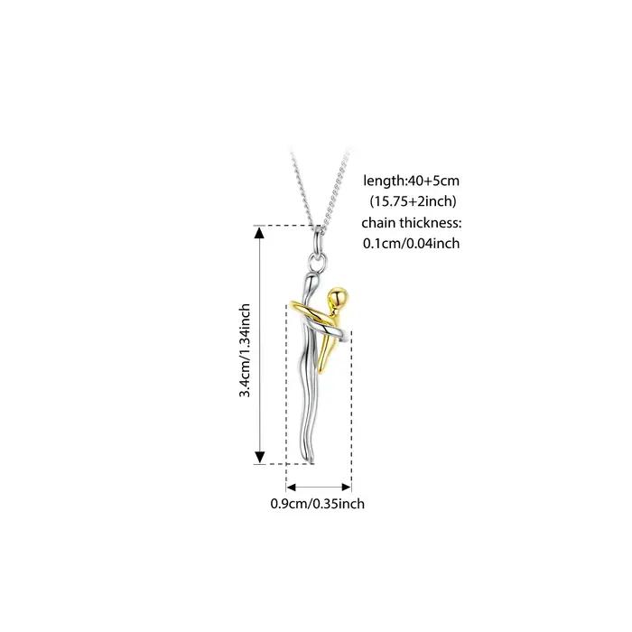 Collier en argent sterling 925 sertie de zirconium blanc pour femme romantique et mignonne à offrir pour les occasions spéciales