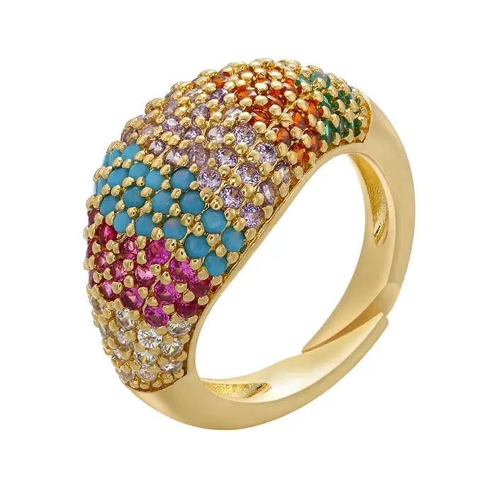 ZHUKOU – bague créative couleur or pour femmes