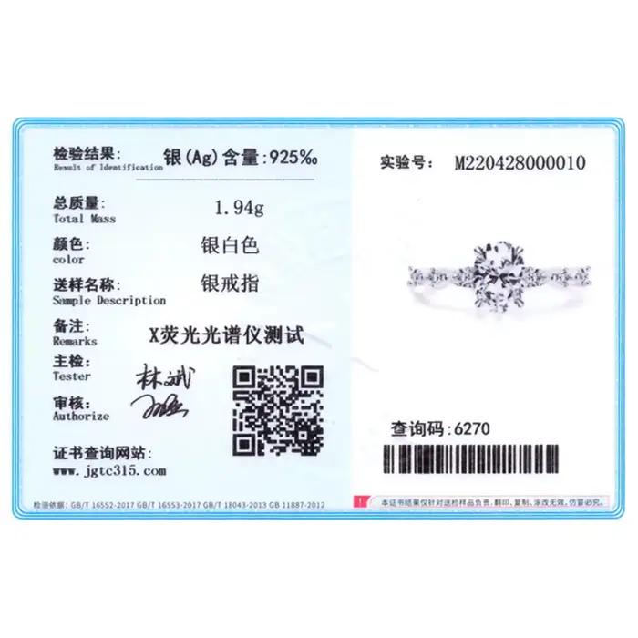 Ailmay véritable 925 en argent Sterling mode ovale de qualité supérieure AAAAA zircone bague de fiançailles mariage anneaux fins bijoux pour les femmes