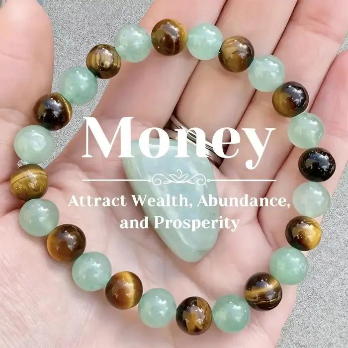Bracelet en pierre œil de tigre bijoux unisexe fait main pour homme et femme style tendance robuste pour toutes les occasions