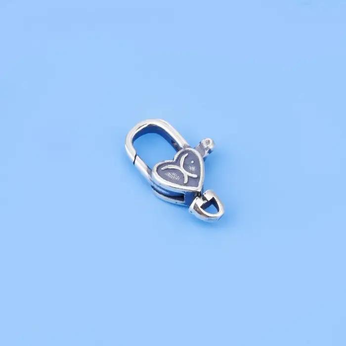 Bijou Vintage en Argent Sterling S925 Fermoir en Forme de U Accessoire Élégant pour Femmes Occasions Spéciales