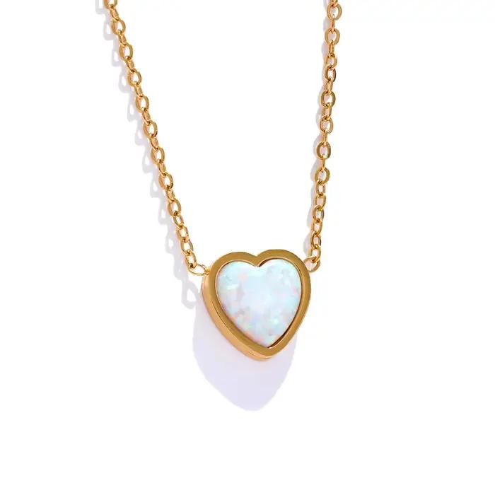 NiNice – collier Original pour femmes, pendentif en acier inoxydable, sélection de bijoux, marque de cœur de mariage, luxe, créateur de mode, vente en gros