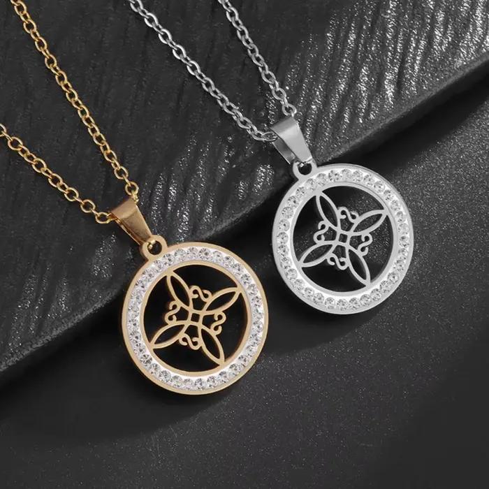 Collier pendentif nœud de sorcière pour femmes et hommes