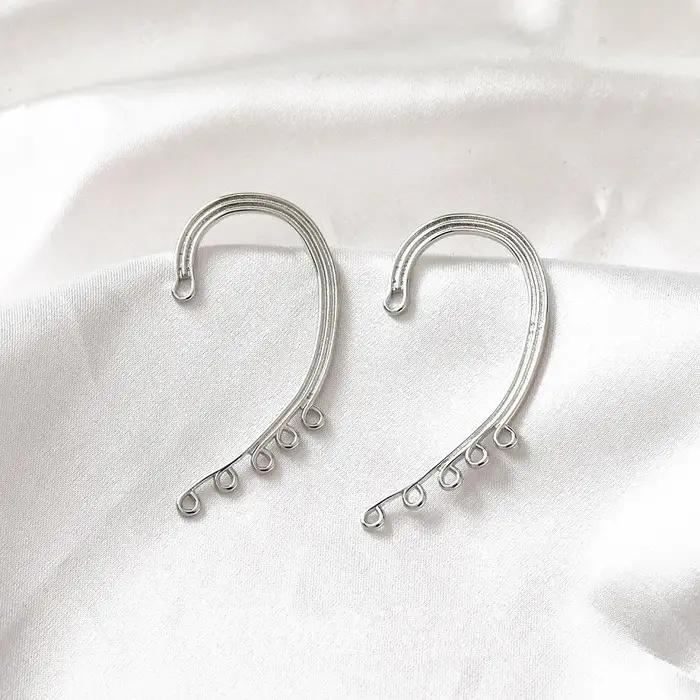 Boucles d'oreilles pendantes plaquées or 14 carats