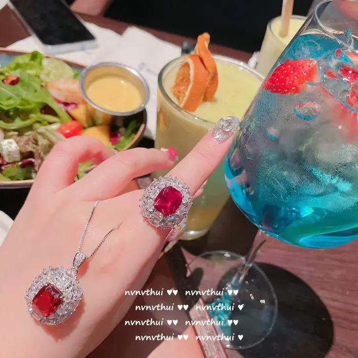 Chimfraîchement Lab AdrenJewelry Ensembles de bijoux en argent 2023 pour femmes