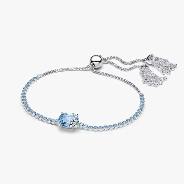 Chaîne de montre élégante et luxueuse en argent pur 925 multicolore