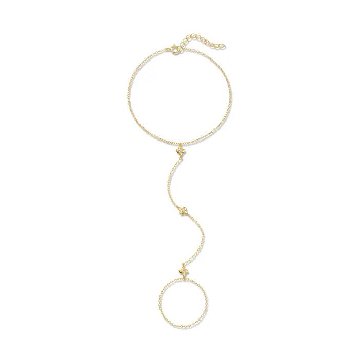 Bracelets ROXI en Argent 925 pour Femme, Bijoux Chaîne de Doigt, Style Personnalisé, Superposition, Diversification, Zircon