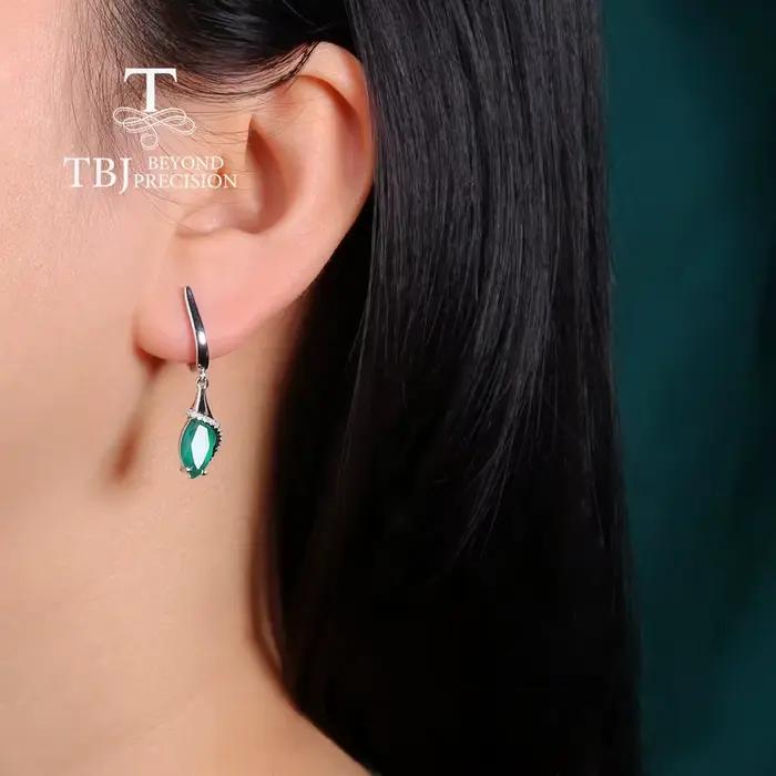 Boucles d'oreilles pendantes en agate naturelle 2026, bijoux fins en argent pour femmes, à porter au quotidien, cadeau d'anniversaire