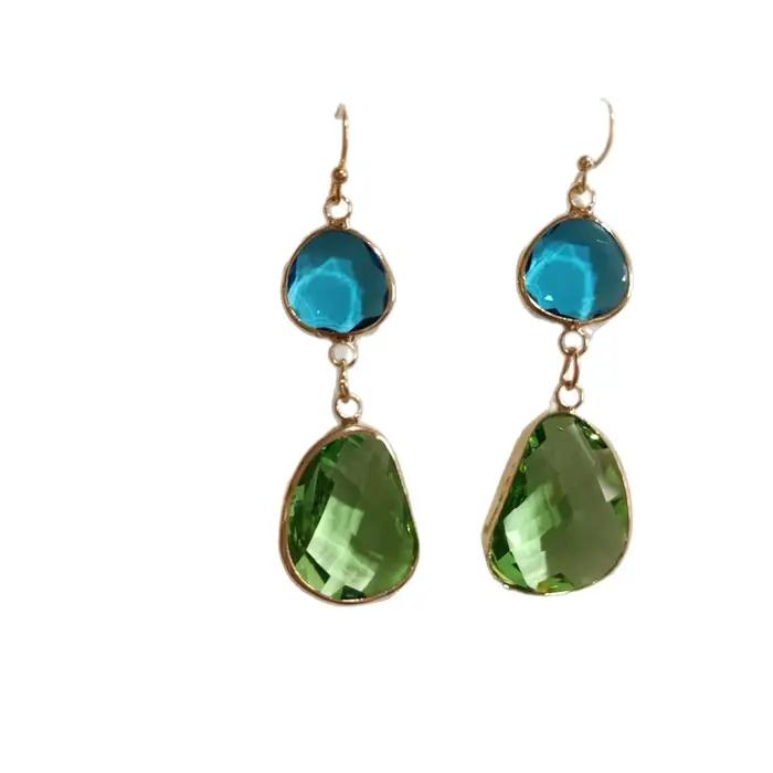Niche rétro géométrique irrégulière boucles d'oreilles pendantes pour femmes Vintage personnalisé bohème ethnique vacances bijoux accessoires