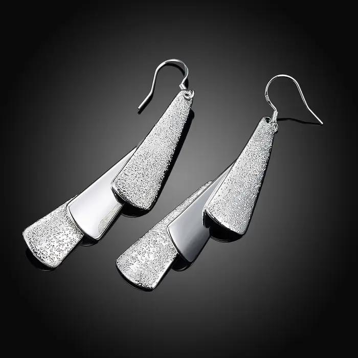 Boucles d'oreilles longues en argent Sterling 925 pour femmes