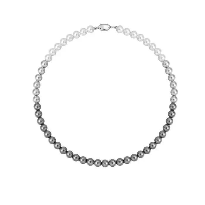 Collier de perles dégradées noires de Tahiti pour femmes et filles