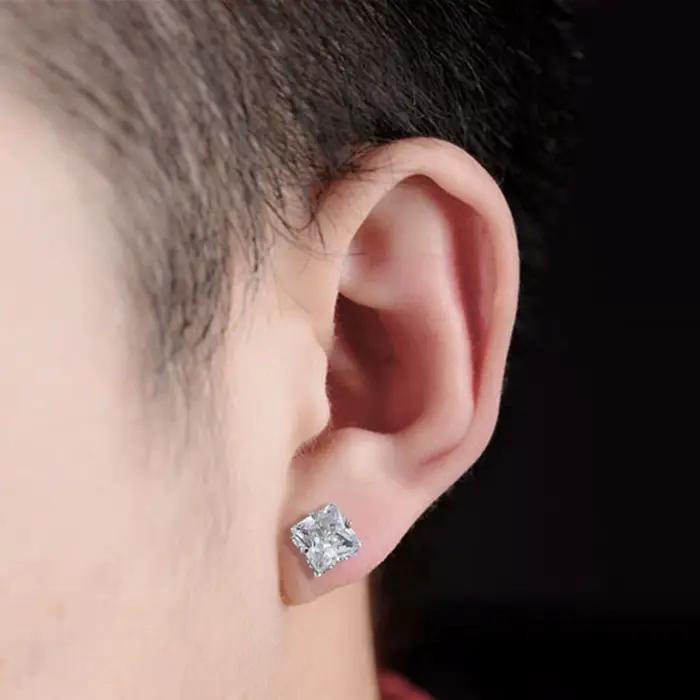 Ensemble de 12 paires de boucles d'oreilles en acier inoxydable avec zircon, boucles d'oreilles rondes, bijoux de mode unisexe, cadeaux