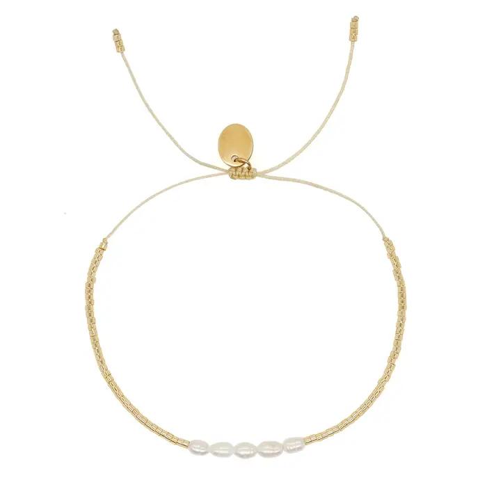 Miyuki – petits Bracelets de perles plaqués or, perles d'eau douce, bijoux d'amitié pour femmes et a