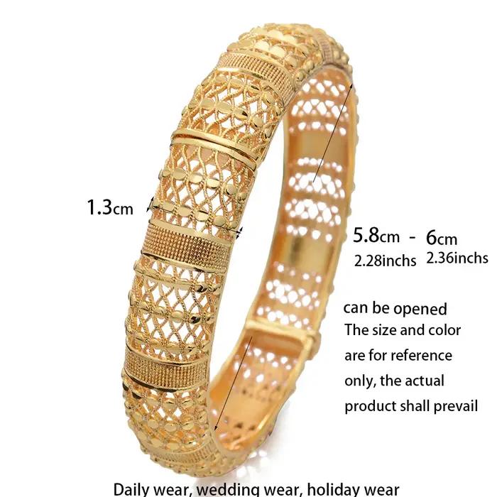 Bracelets plaqués or de Dubaï pour femmes