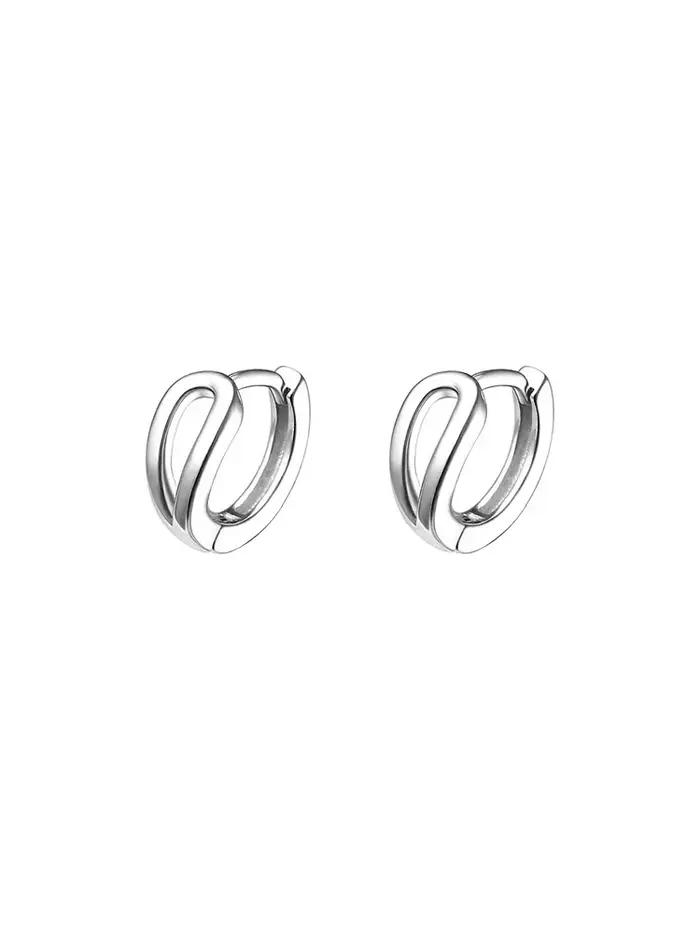 Boucles d'oreilles goutte d'eau en argent regardé 925 pour femme