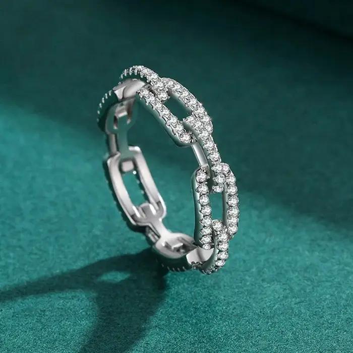 Bague empilable en argent Sterling 925 pour femmes