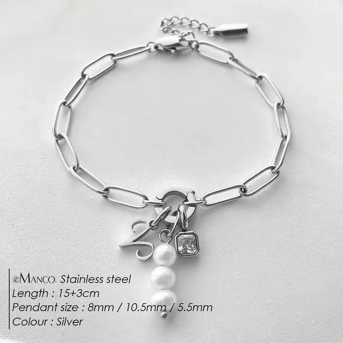 Bracelet Minimaliste de Luxe eManco pour Femme, Breloques Interchangeables, Acier Inoxydable, Couleur Or, Accessoire Chic pour le Travail et les Rendez-vous