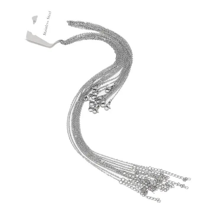 Collier classique plaqué or pour femmes occasion anniversaire acier inoxydable chaîne O élégant style sophistiqué