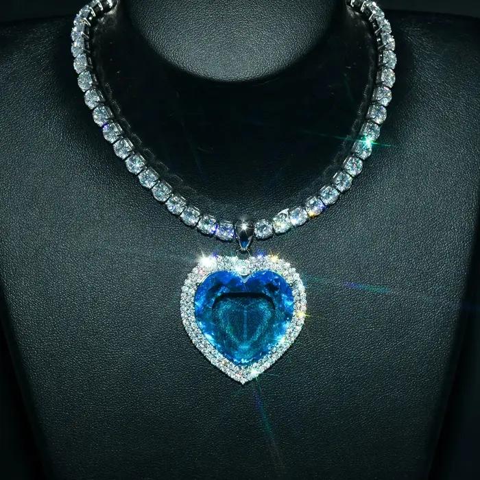Collier Titanic Coeur Mer pour Femme