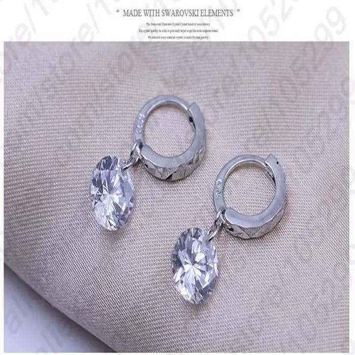Boucles d'oreilles personnalisées en argent regardé 925 pour femmes