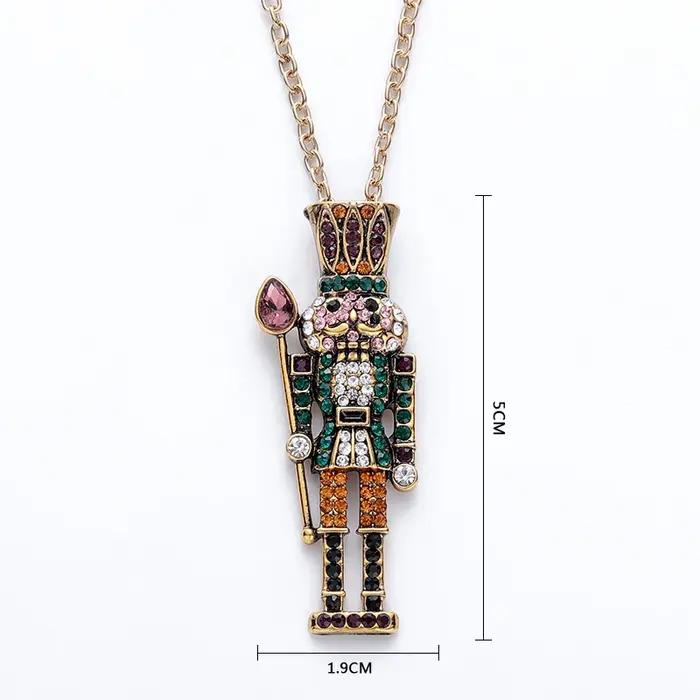 Harong casse-noisette Ballet collier classique mignon incrustation Zircon pendentif collier pour femmes fille bijoux cadeaux