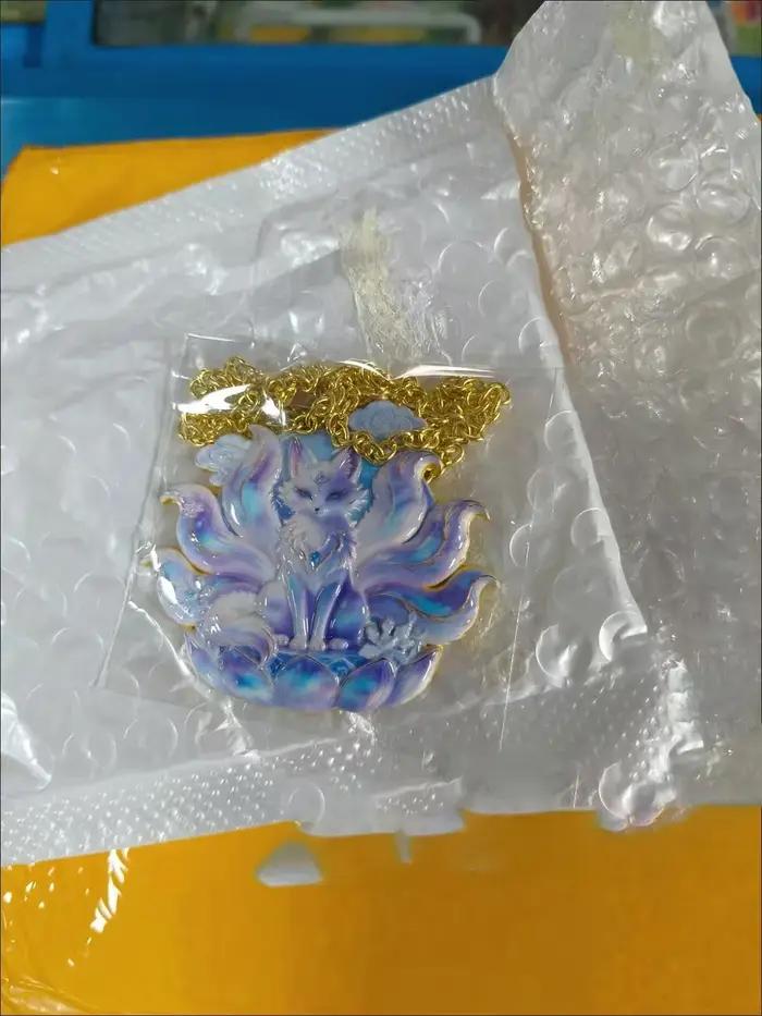 Collier pendentif renard lotus de luxe, bijou exquis au design de niche, cadeau idéal pour la meilleure amie