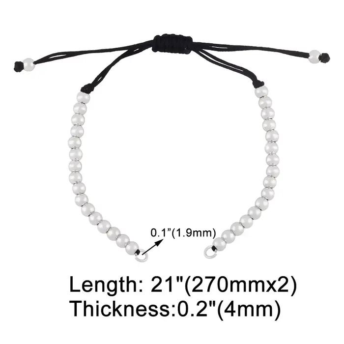 OCESRIO perles à la mode Bracelet corde chaîne cuivre plaqué or