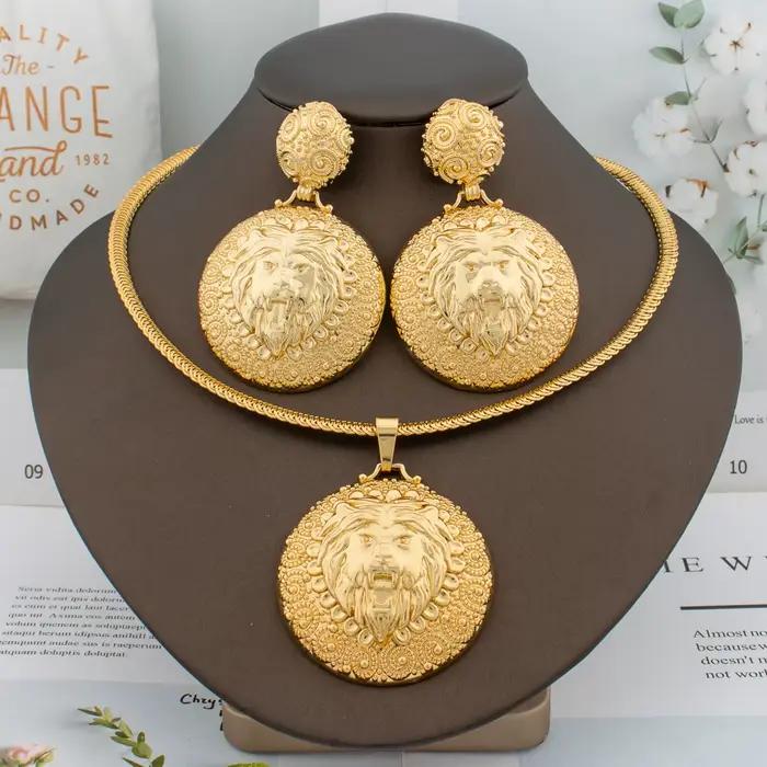 Grand ensemble de bijoux plaqué brésilien pour femmes