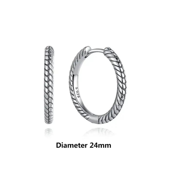 Nouvelles Boucles d'Oreilles Originales en Argent Sterling 925 pour Femmes, Créoles Cœur d'Amour, Pl