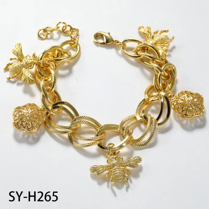 Diana Baby-Bracelets à maillons dorés pour femmes