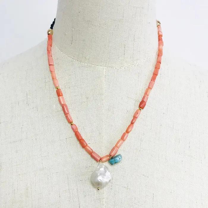 Collier de Perles d'Eau Douce pour Femmes, Accessoires de Décoration, Cadeaux de la ixdes Léons, 2020