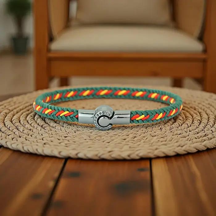 Bracelet à cordes ethniques unique unisexe avec motifs géométriques pour femmes et hommes pour diverses occasions et cadeaux spéciaux