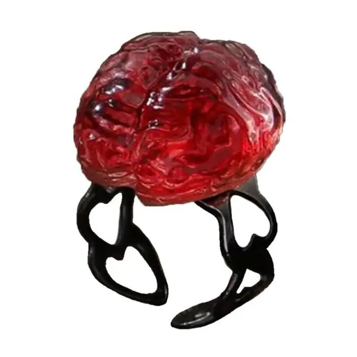 Cerveau rouge / coeur pendentif collier / anneau / anneaux d'oreille