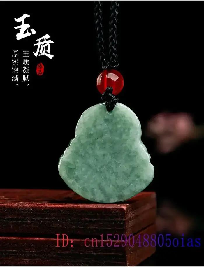 Jade birman Maitreya pendentif accessoires véritable émeraude concepteur collier jadéite naturel vert pierres précieuses cadeaux pour femmes bijoux