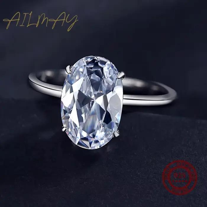 Ailmay – bague de mariage 3CT en argent Sterling 925