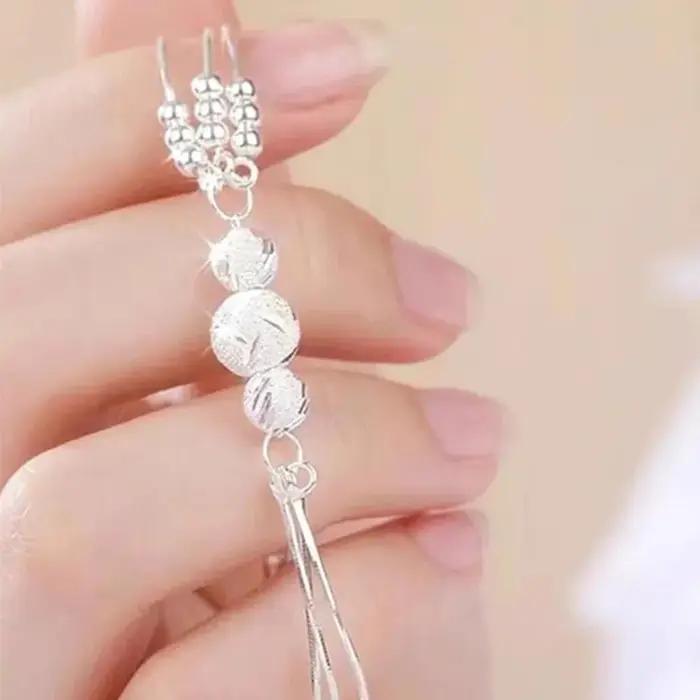 Bracelet en argent sterling 925 élégant avec breloques rondes pour femmes occasions spéciales style moderne tendance