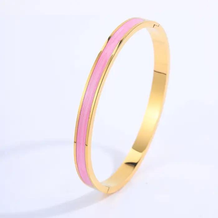Ensemble de bracelets empilables de couleur or pour femmes