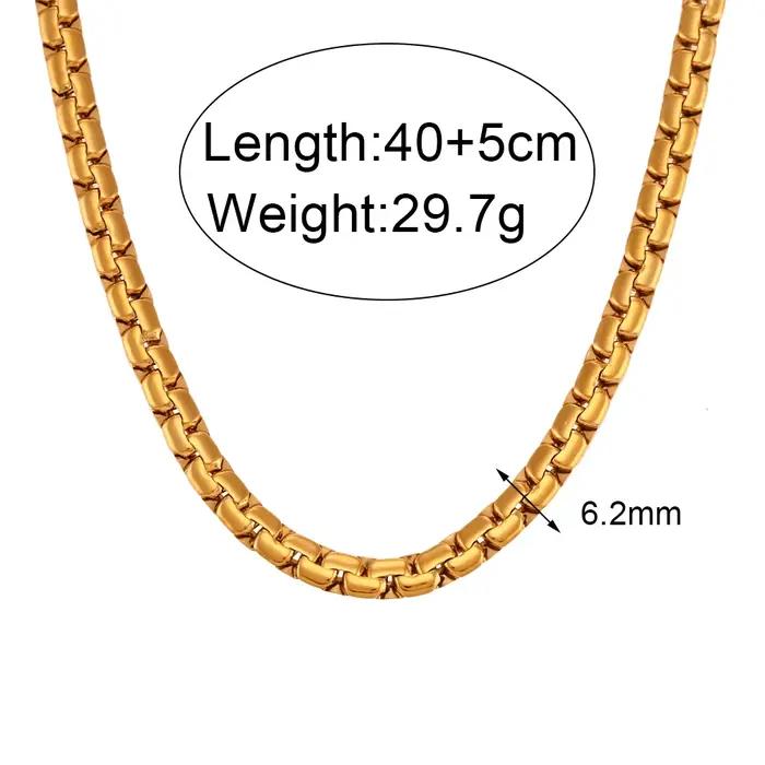 E.B.belle-Ensemble de bijoux en acier inoxydable plaqué or 18 carats, pulls molletonnés plats, brace
