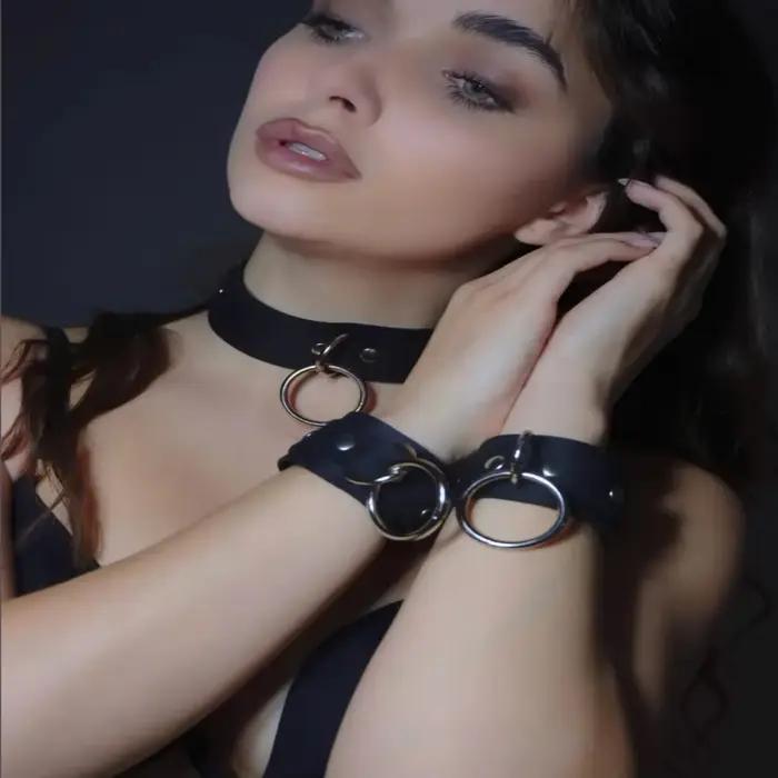 Bracelet en cuir de Style gothique pour femmes, PK Wind, Couple, accessoires de bijoux gothiques, ch