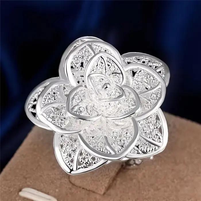 Bague en or Sterling 925 18 carats pour femmes