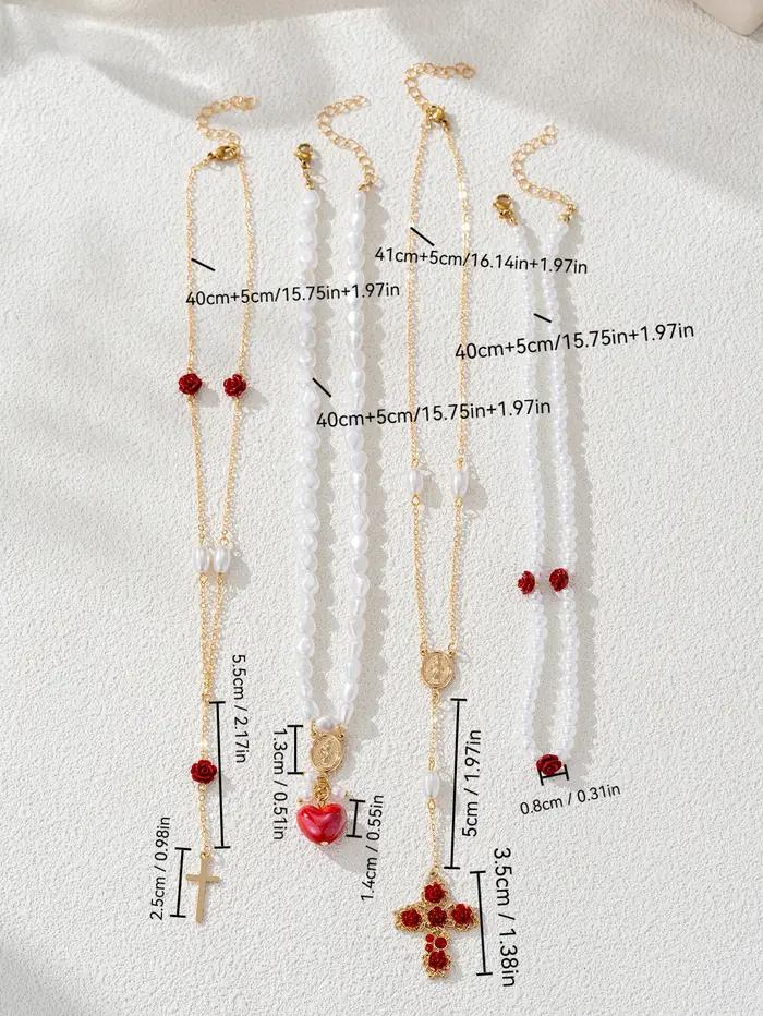 Collier pour femmes-pendentif superposé plaqué or 18 carats