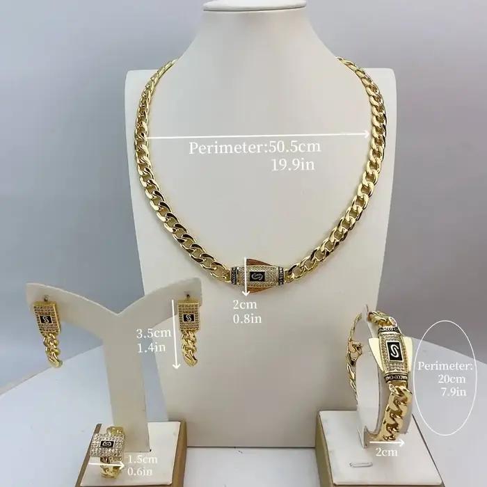 Ensemble de bijoux plaqués or de dubaï