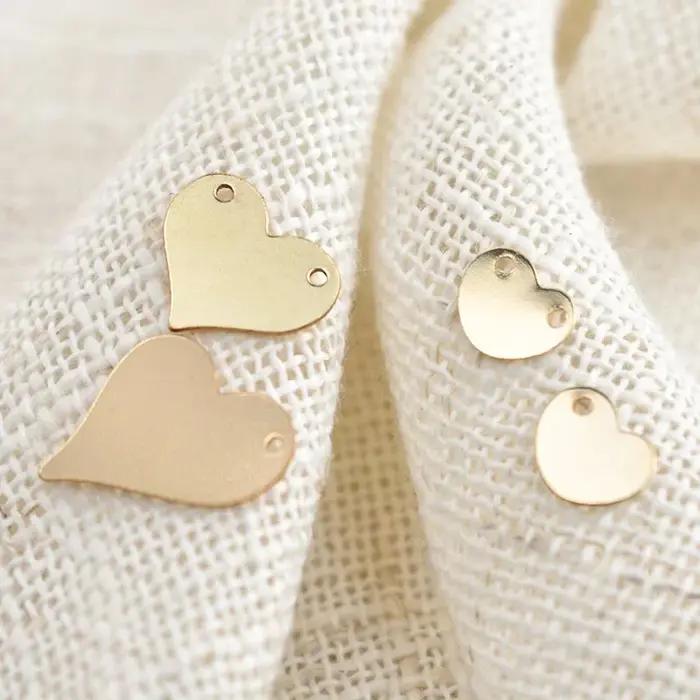 Pendentif coeur rempli d'or 14 carats
