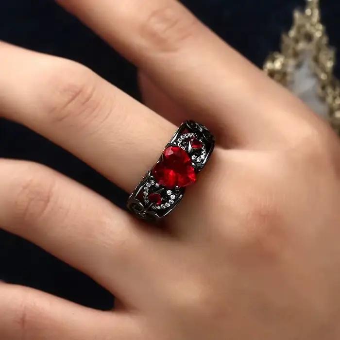 Bague personnelle en forme d'ailes d'ange en forme de cœur, en argent Sterling 925, pierre de naissance, pour fête de mariage, pour femmes et hommes, bijoux cadeau