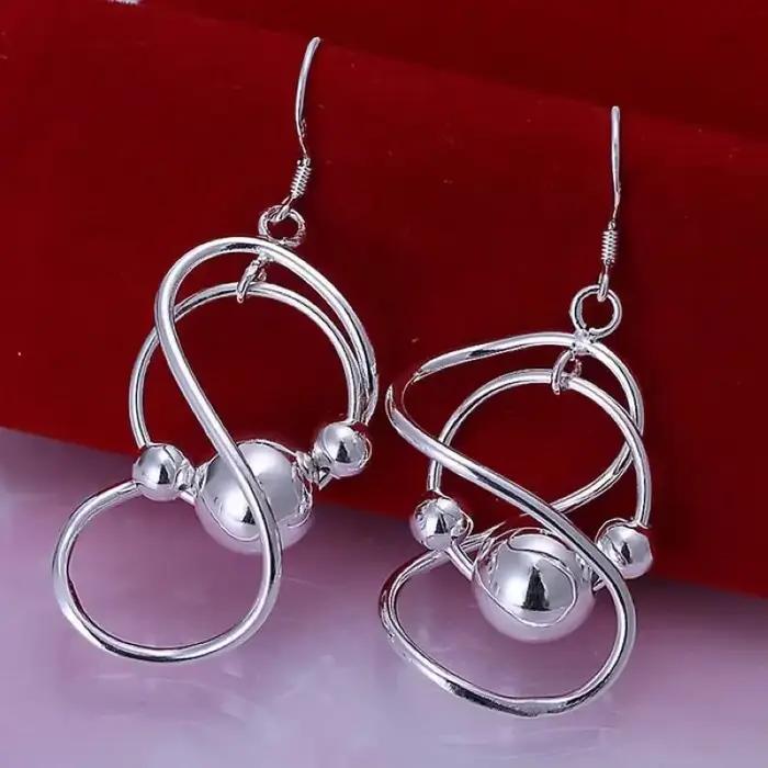 Boucles d'oreilles pendantes en argent Sterling 925 pur, éléments classiques élégants, belles mode p
