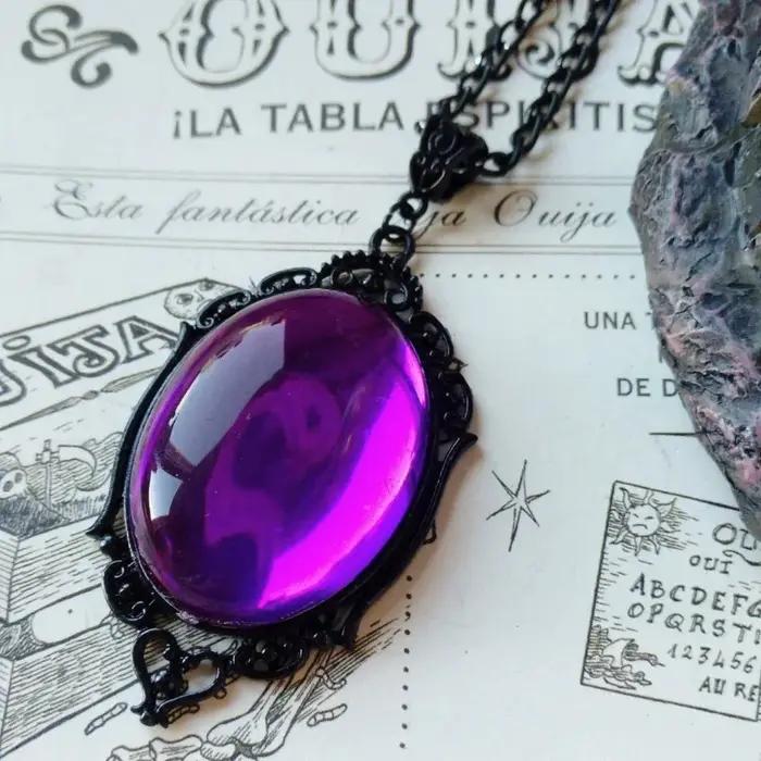 Nouveau collier Vintage en cristal de Quartz rouge