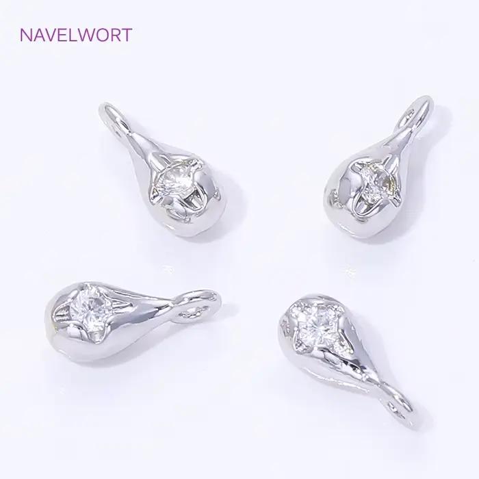 Pendentifs en forme de goutte plaqués or 18 carats pour la fabrication de bijoux, accessoires pour bracelets DIY, haute qualité et résistance à la corrosion, pour femmes occasions spéciales et cadeaux personnalisés