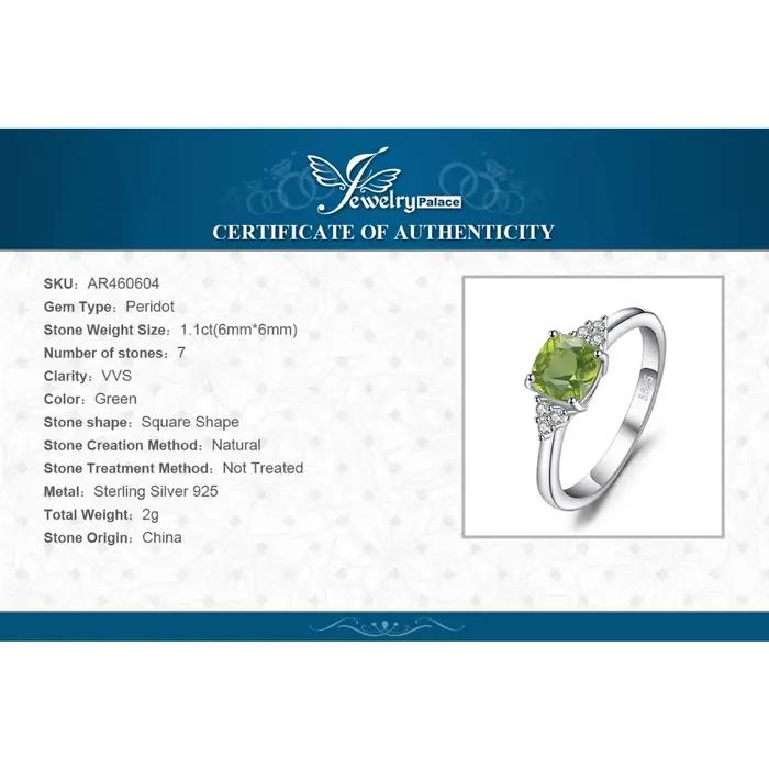 Bague Solitaire en argent Sterling 925